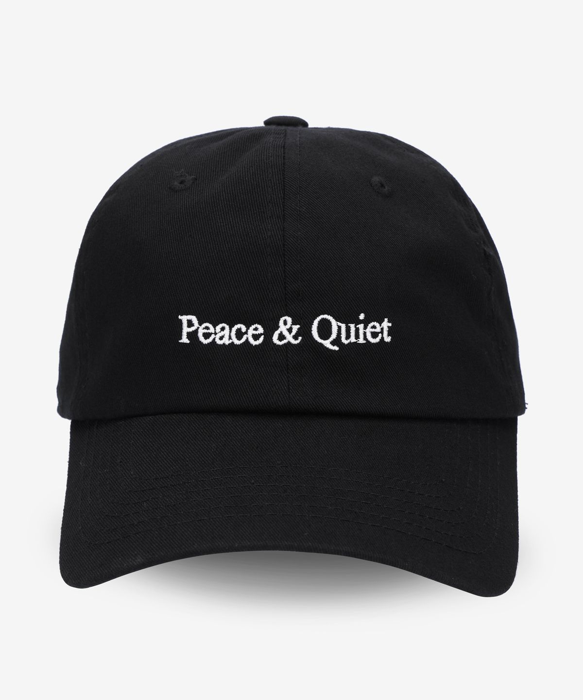뮤지엄 오브 피스 앤 콰이엇(MUSEUM OF PEACE&QUIET) 클래식 워드마크 볼캡 - 블랙 / MOPQSS2322BLACK