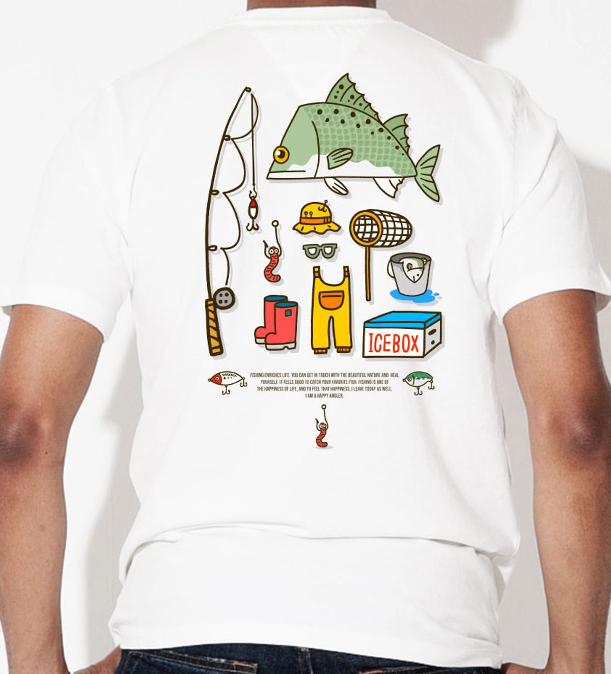돌돌(DOLDOL) FICO_tshirts-236 익스트림 낚시 브랜드 피코 시즌2 캐릭터 그래픽 디자인 티셔츠