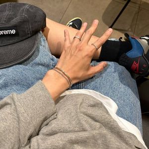 [Bs-381]  925실버 컷팅 엥게이지 반지(무광)