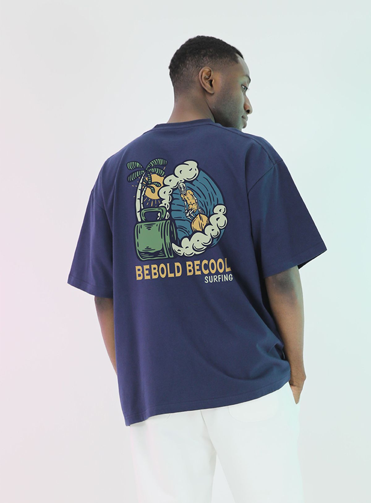 비볼드비쿨(BEBOLD BECOOL) L~6XL 해골서핑 [T-Shirt]