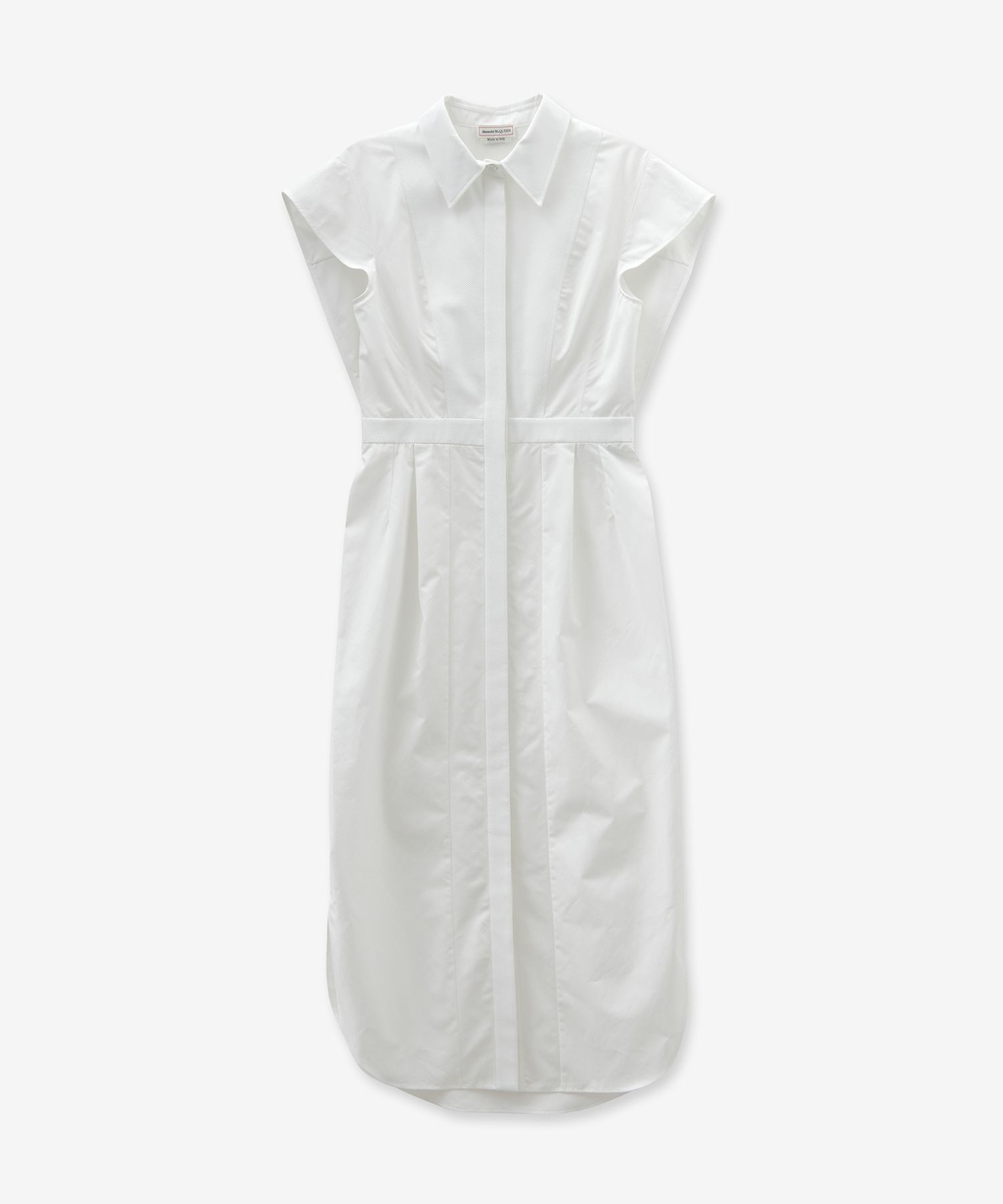 ■alexander mcqueen■ Pencil Shirt Dress Optic White 741654Q MUSINSA | ALEXANDER McQUEEN Pencil Shirt Dress - Optic White