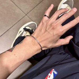 [Bs-388] 925실버 심플 라인 뱅글팔찌