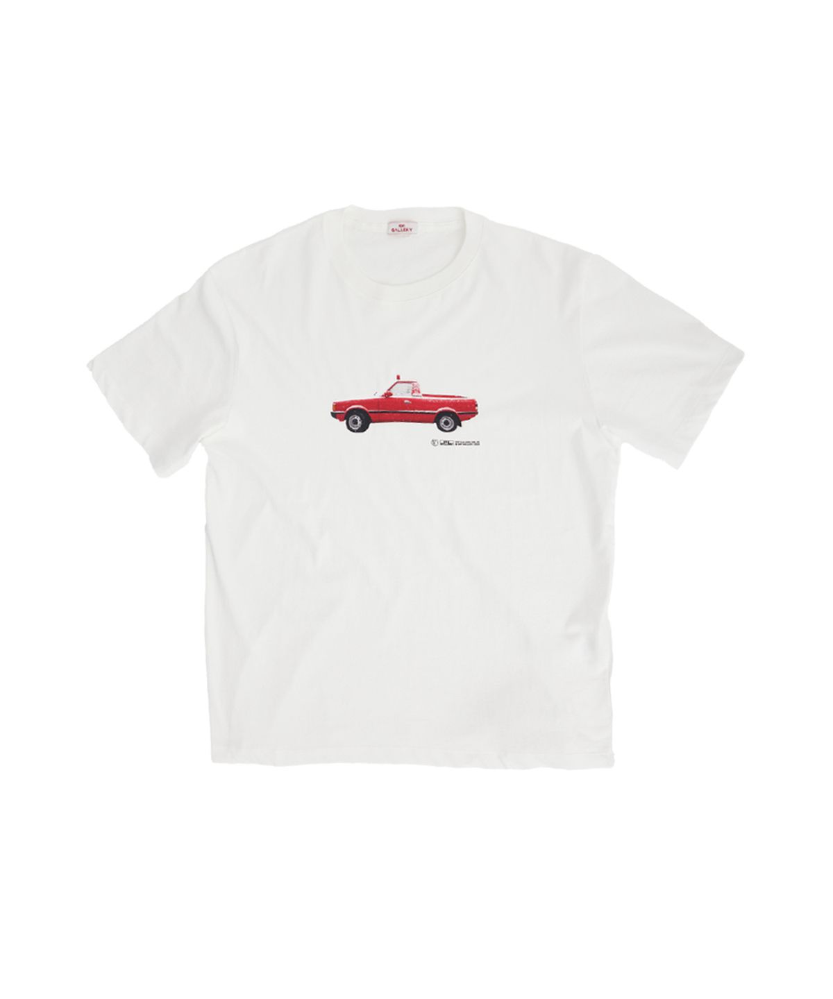 1011갤러리(1011 GALLERY) Gallery Red Car T-shirt_White