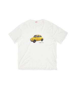 Gallery Yellow Car T-shirt_White