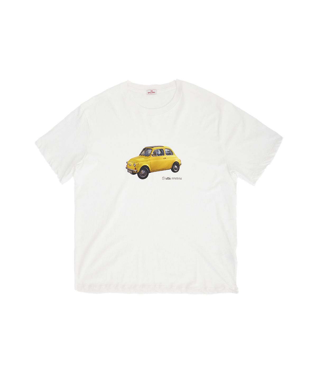 1011갤러리(1011 GALLERY) Gallery Yellow Car T-shirt_White