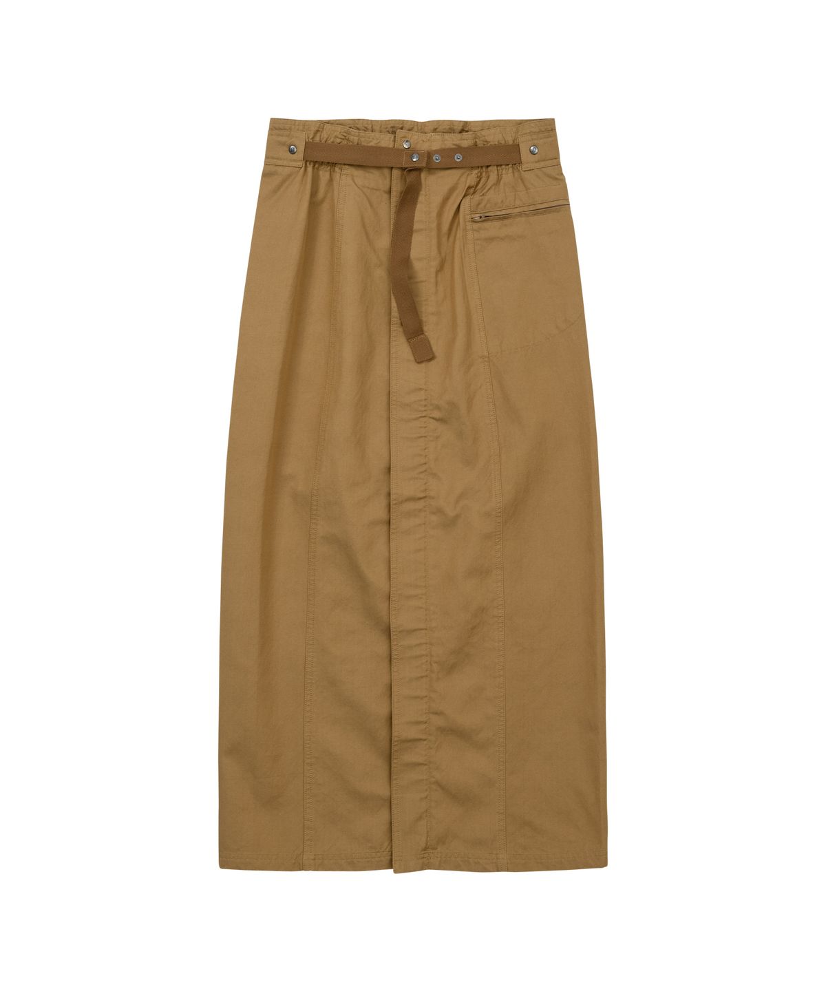 웰빙익스프레스(WELLBEING EXPRESS) Belted Long Skirt Sand