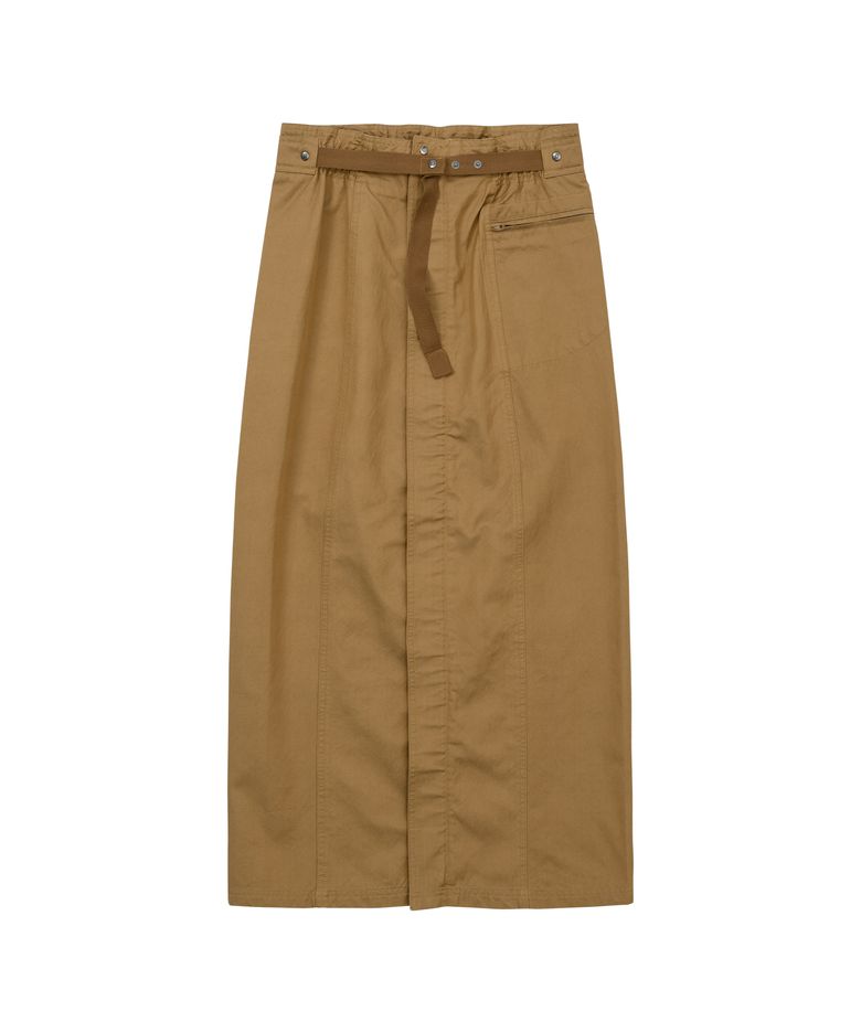 Belted Long Skirt Sand