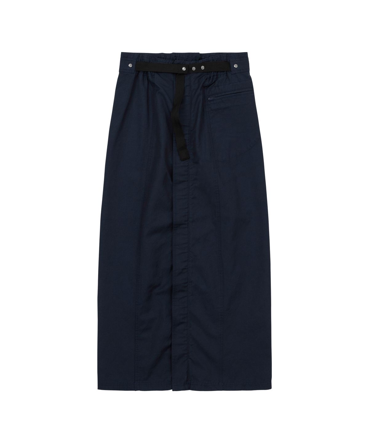 웰빙익스프레스(WELLBEING EXPRESS) Belted Long Skirt Navy