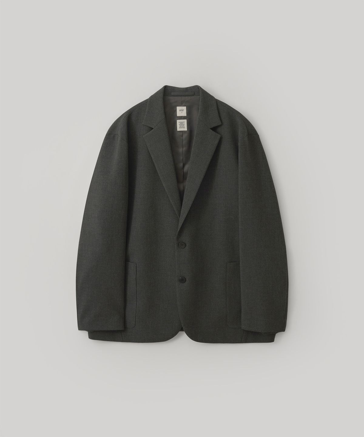 어나더 오피스(ANOTHER OFFICE) [AW] Habana Single Jacket (Heather Charcoal)