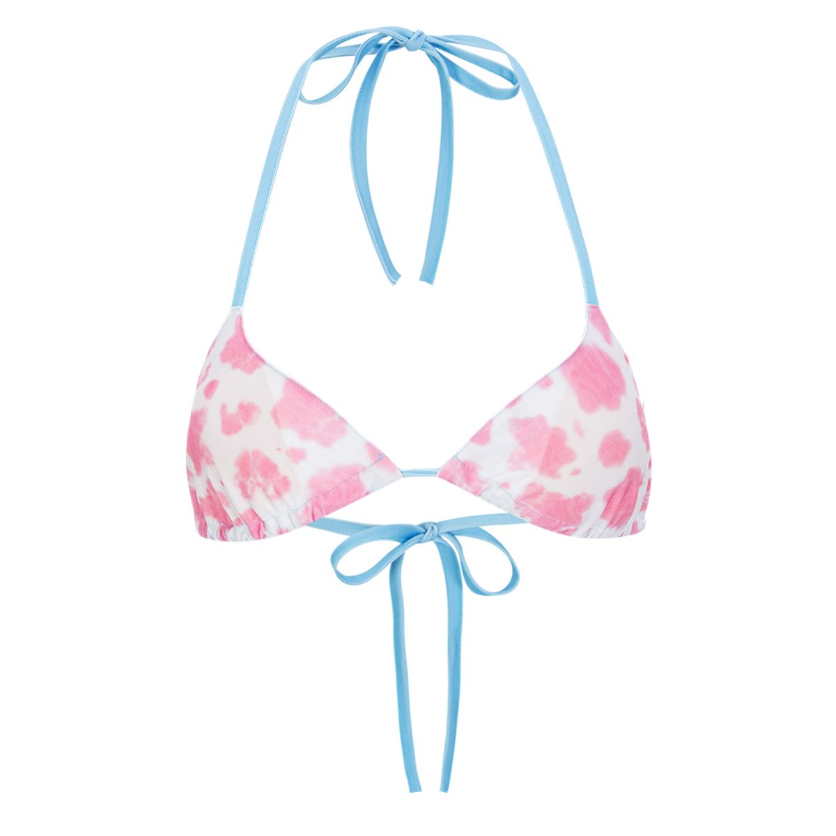 하투(HATU) COW PRINTING BIKINI TOP PINK