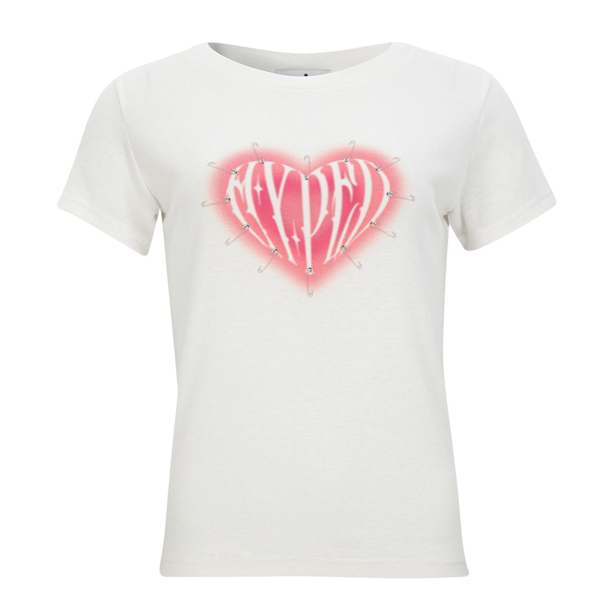 하투(HATU) HYPED HEART TEE WHITE