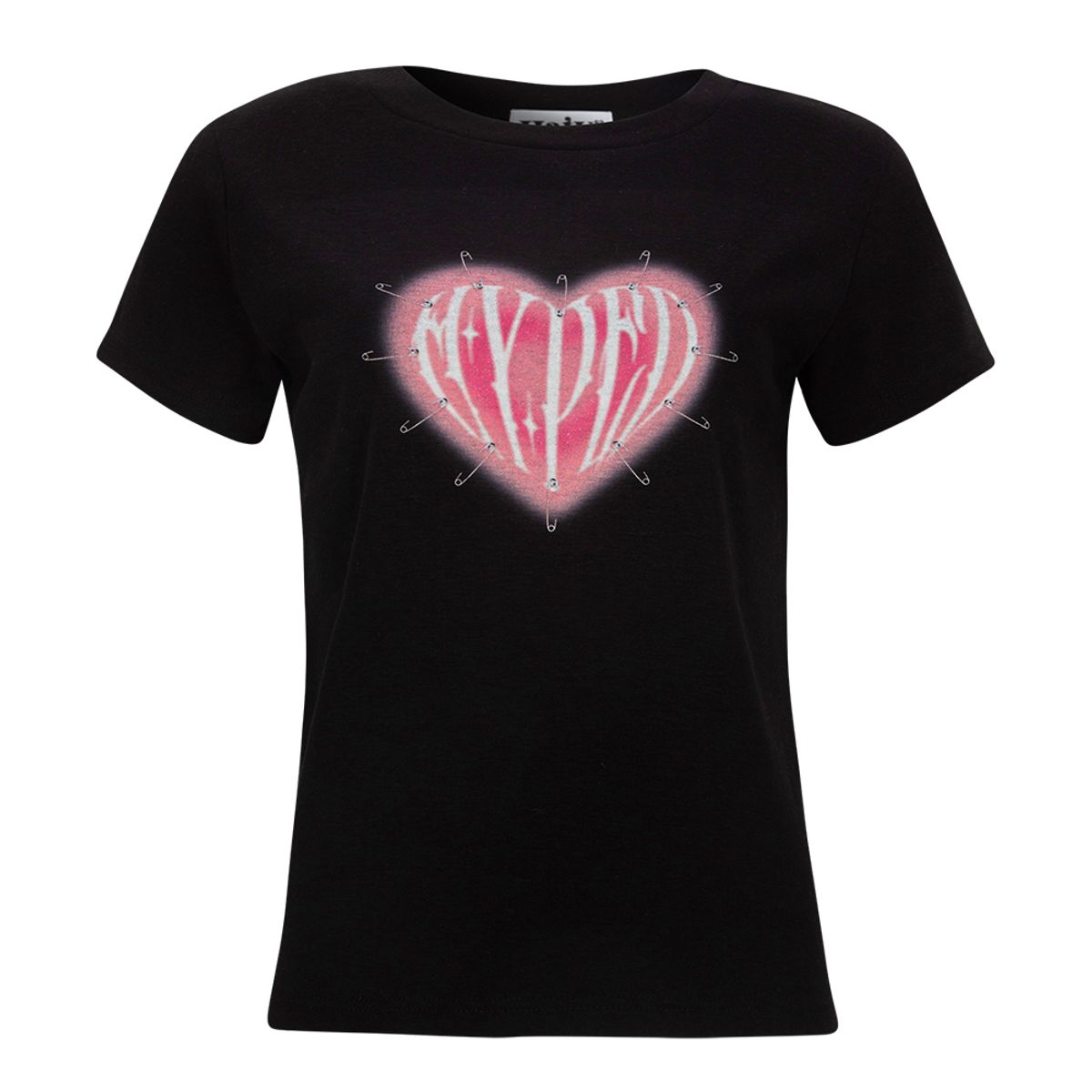 하투(HATU) HYPED HEART TEE BLACK