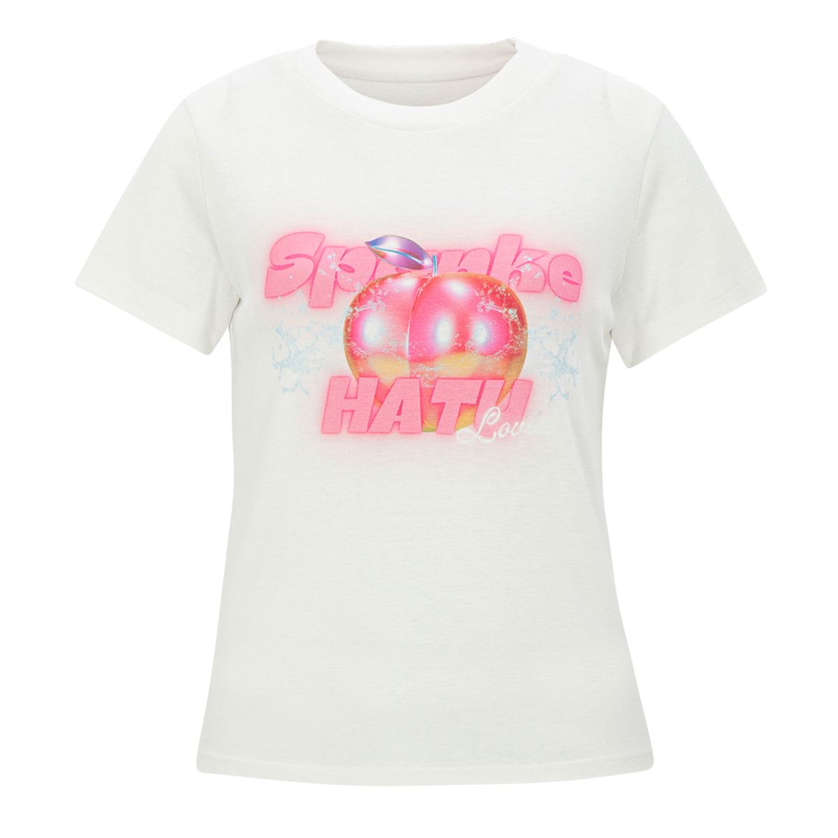 하투(HATU) SPANKE PEACH TEE WHITE