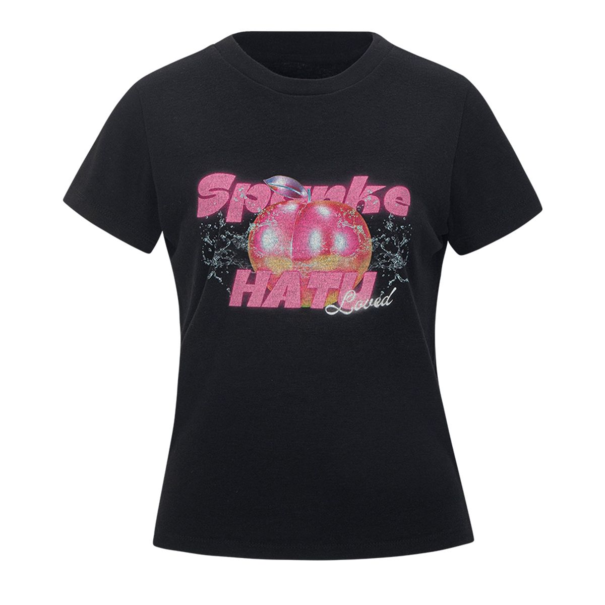 하투(HATU) SPANKE PEACH TEE BLACK