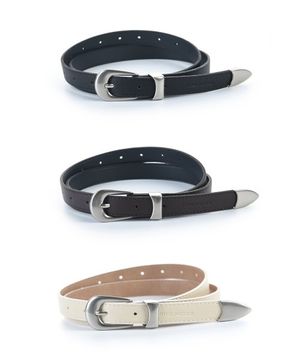 NICOLE AROUND LEATHER BELT_3 COLOR