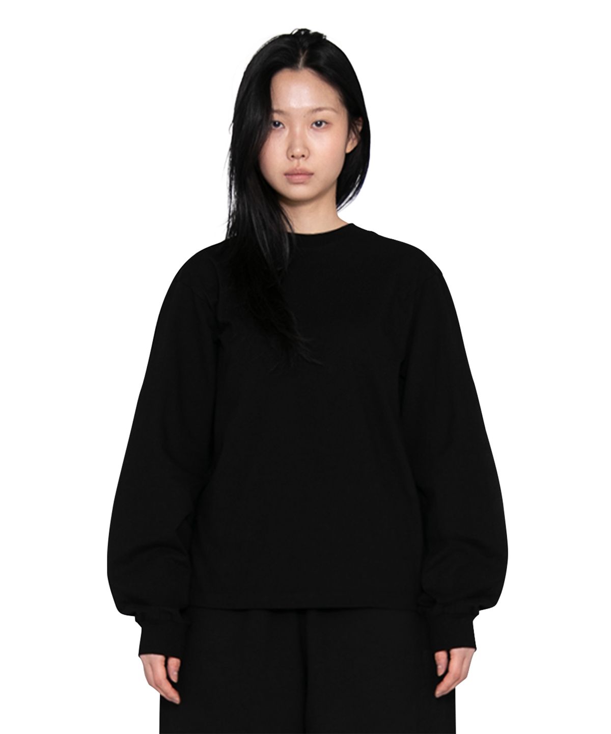 더트(DURT) DAILY LONG SLEEVE TEE (BLACK)