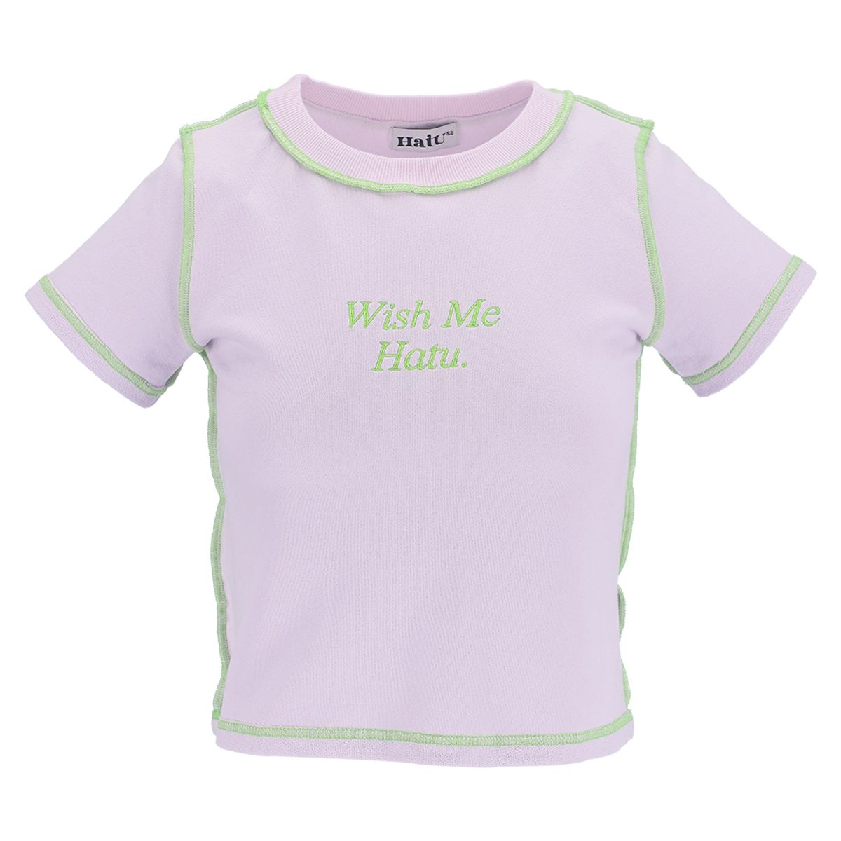 하투(HATU) WISH ME HATU CROPPED TEE PURPLE