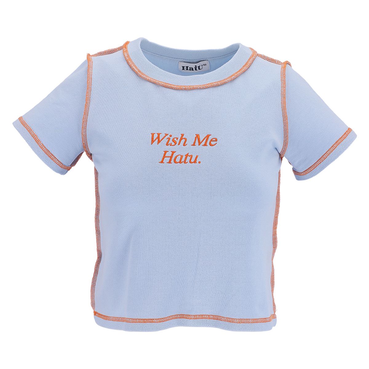 하투(HATU) WISH ME HATU CROPPED TEE SKY BLUE