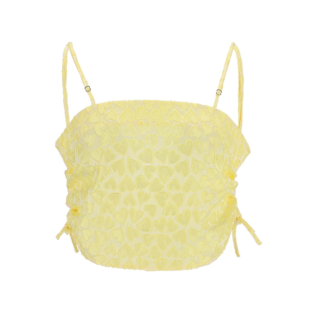 하투(HATU) HEART ALL OVER TOP YELLOW