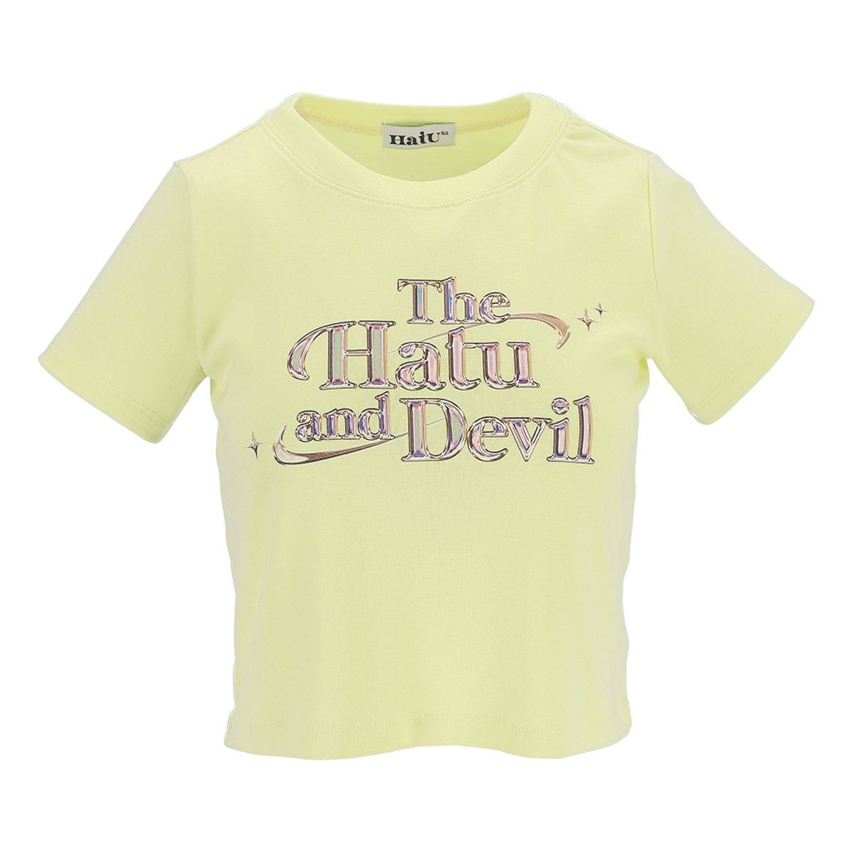 하투(HATU) HATU&DEVIL CROPPED TEE YELLOW