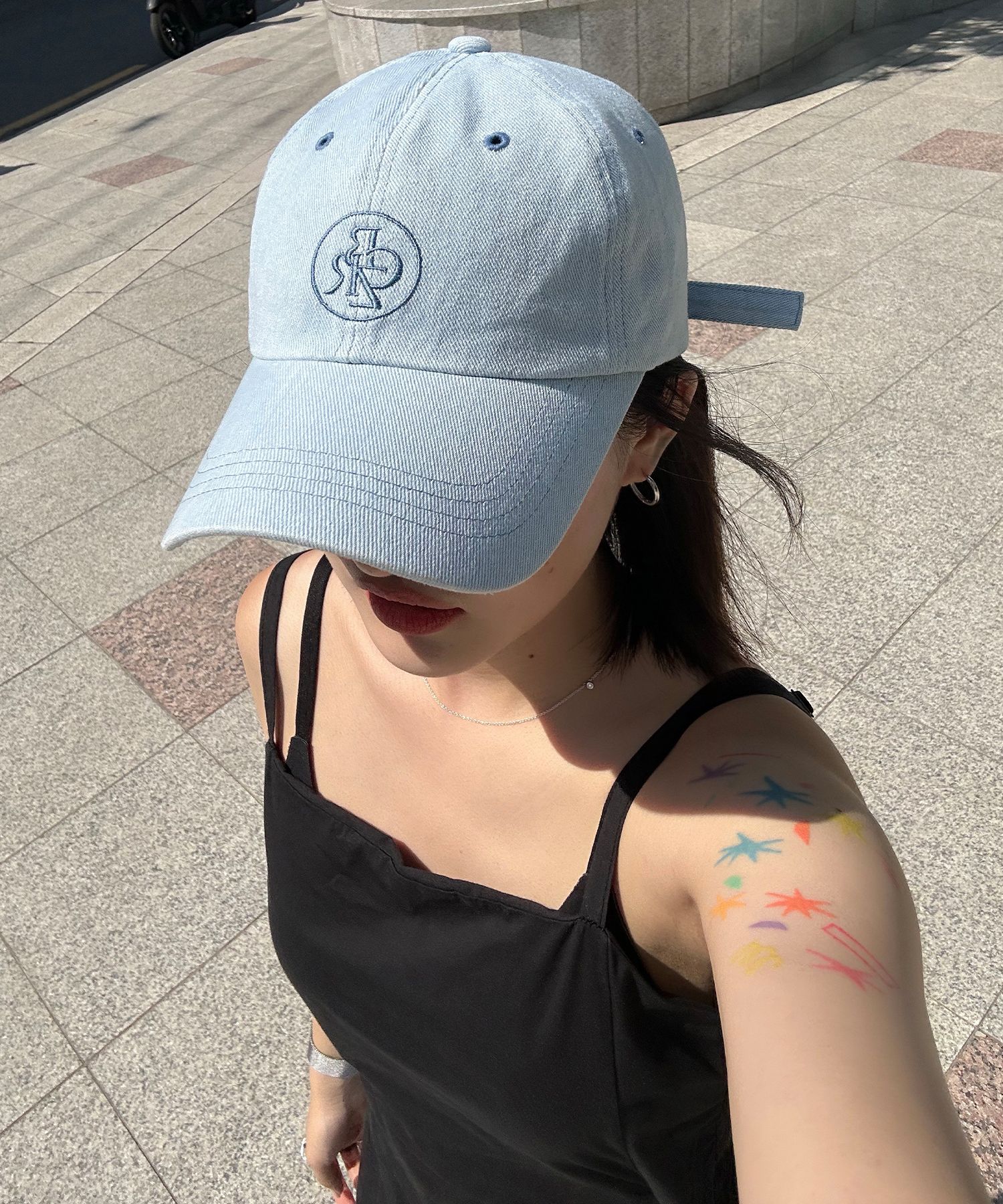 ★citybreeze★ Circle Logo Embroidered Ball Cap_DENIM MUSINSA | CITYBREEZE WOMAN Circle logo embroidered ball