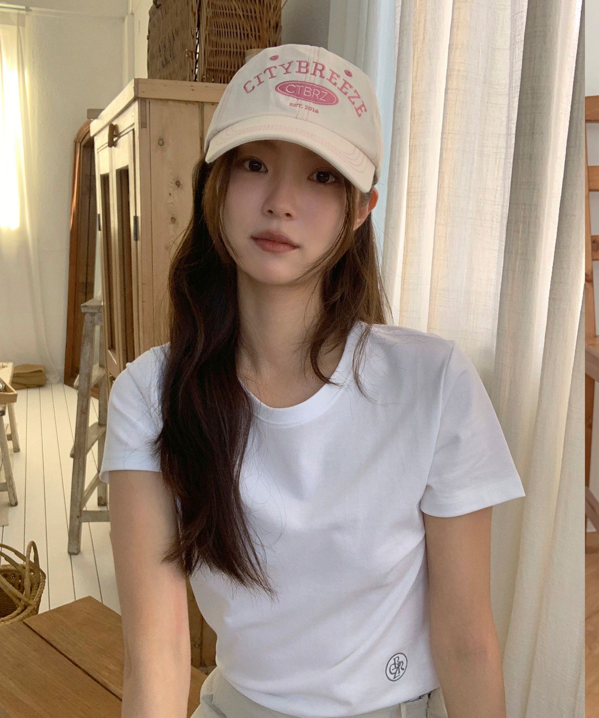 시티브리즈(CITYBREEZE) 아치 로고 자수 볼캡_CREAM