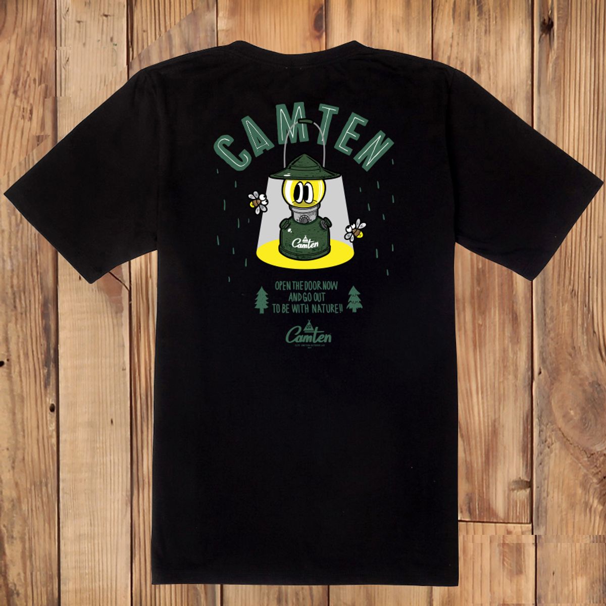 돌돌(DOLDOL) Camten-tshirts-04 감성 캠핑 브랜드 캠텐 캐릭터 그래픽 티셔츠 반팔티