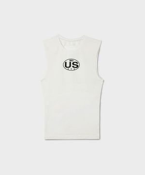 US SLIM SLEEVELESS IVORY