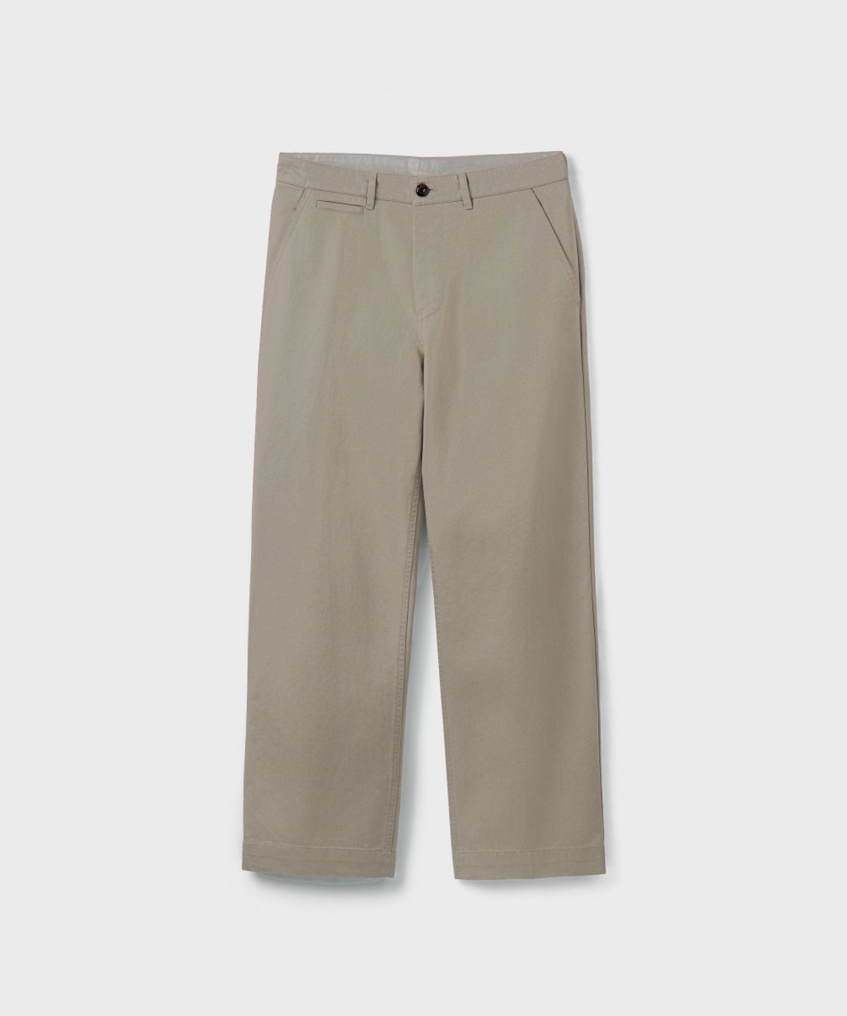 유니온블루(UNION BLUE) [DESK] NATURAL CHINO PANTS [WASHED BEIGE]