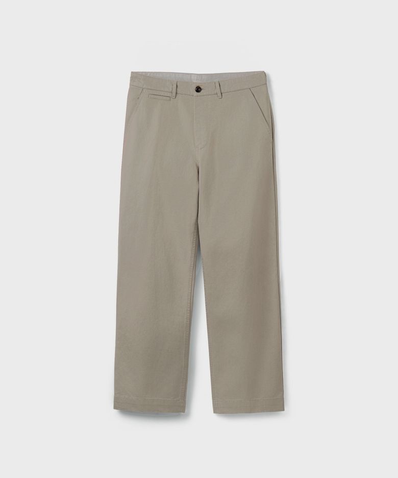 [DESK] NATURAL CHINO PANTS [WASHED BEIGE]