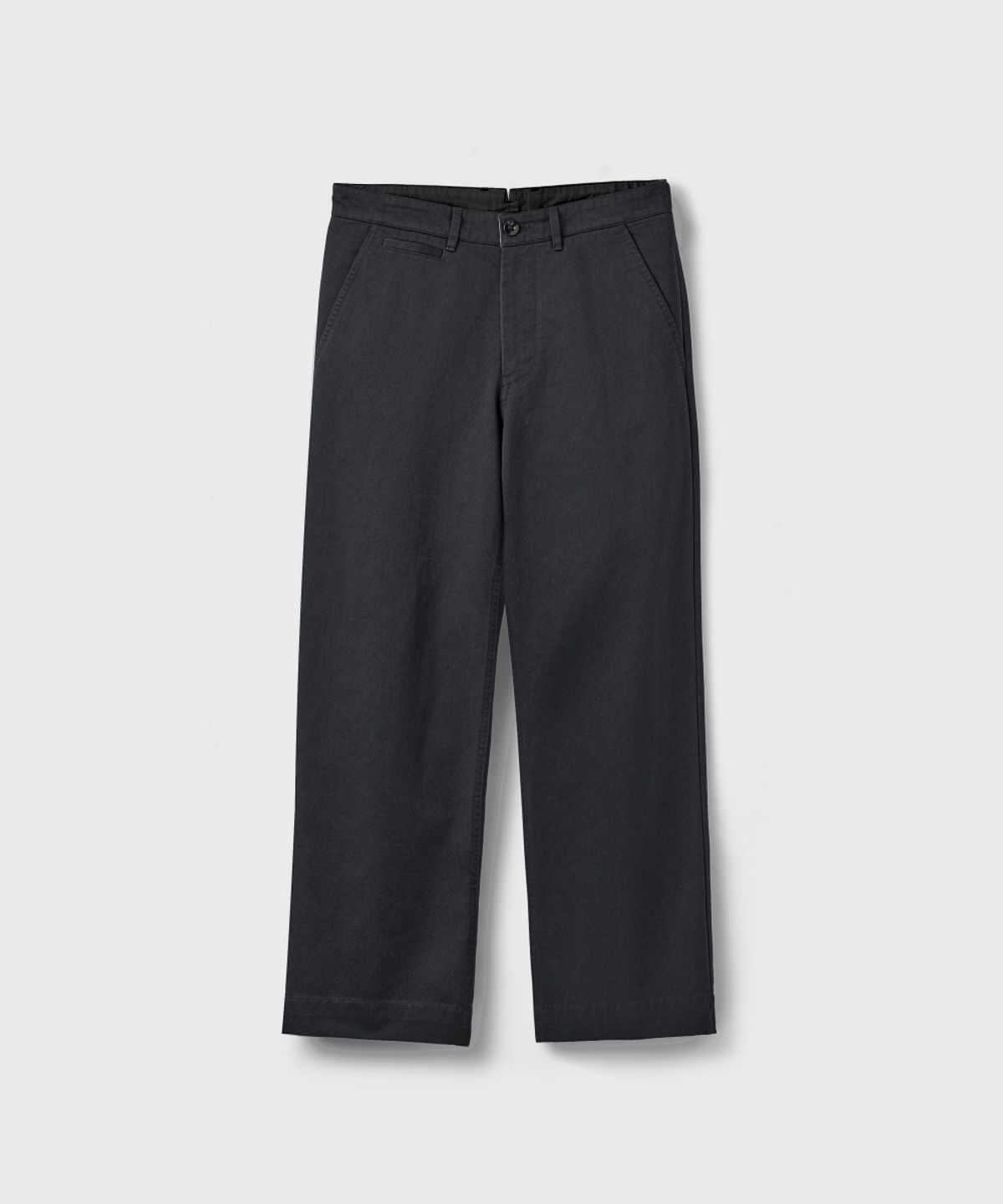 유니온블루(UNION BLUE) [DESK] NATURAL CHINO PANTS [WASHED CHARCOAL]