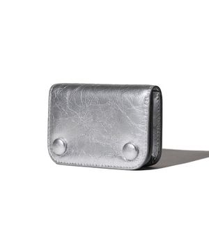 도트 콤팩트 명함 카드지갑 실버