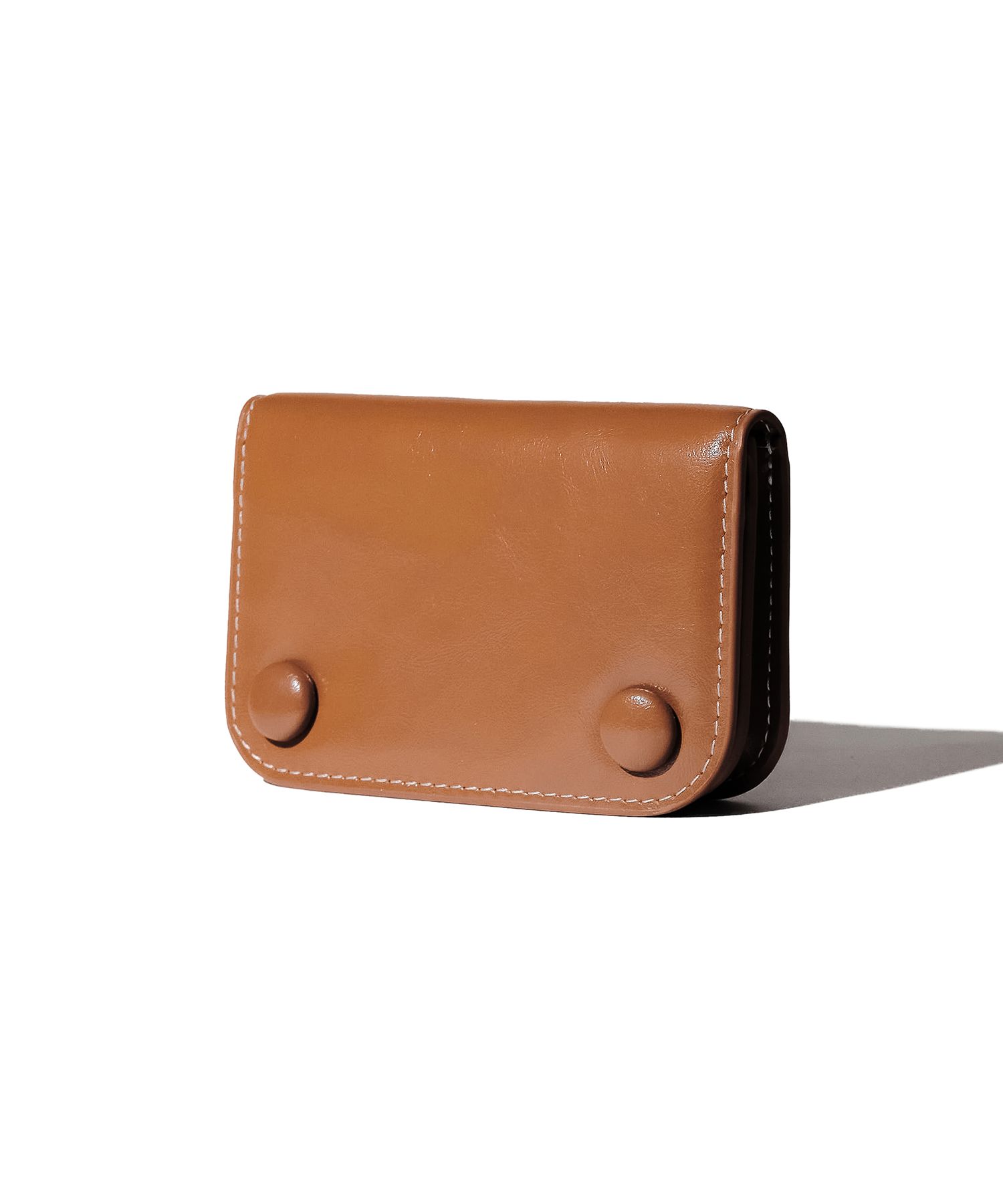 ★lemasque★ Dot Compact Business Card Holder Cognac Wood L0 MUSINSA | LEMASQUE Dot Compact Business Card Holder Cognac Wood