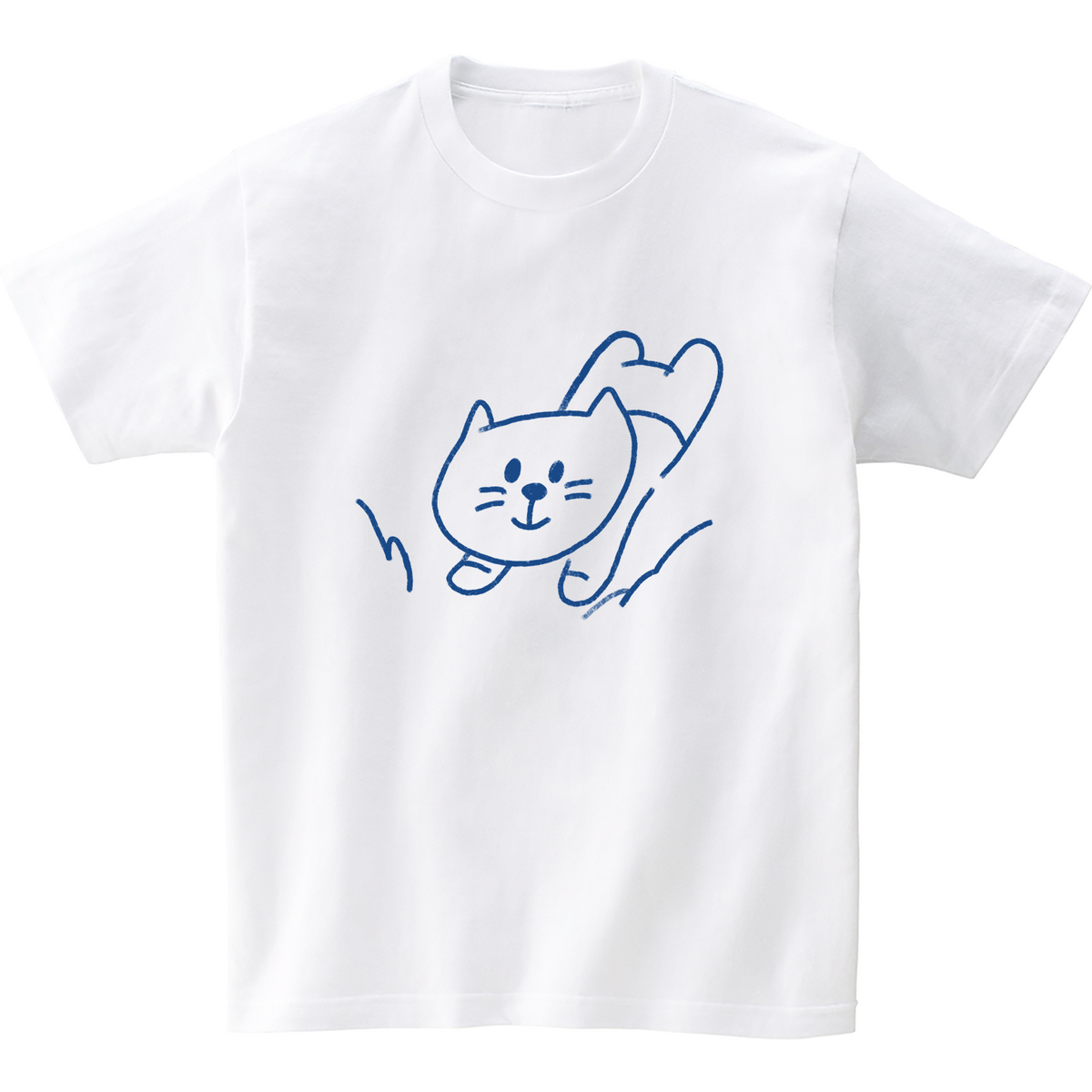 어썸어스(AWESOMEUS) (23SS)DIVING SMILE CAT 반팔 티셔츠 화이트