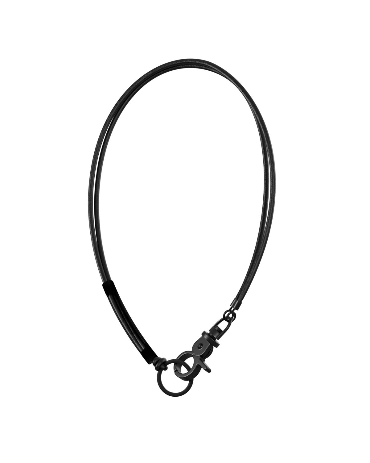 SAGEGASAGE☆3way Leather Necklace MUSINSA | SAGEGASAGE 3way Leather Necklace - Black Edition