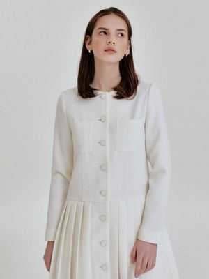 Lory tweed mini ops (ivory)