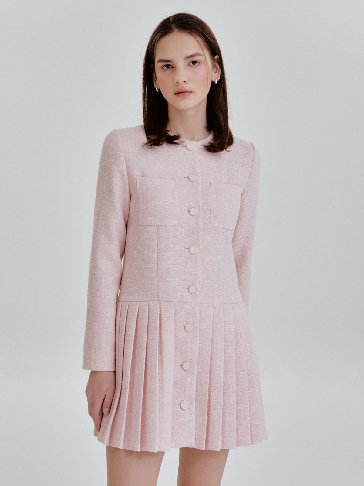 리엘(RE L) Lory tweed mini ops (pink)