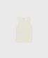 INSIGNIA RIB SLEEVELESS TOP CREAM