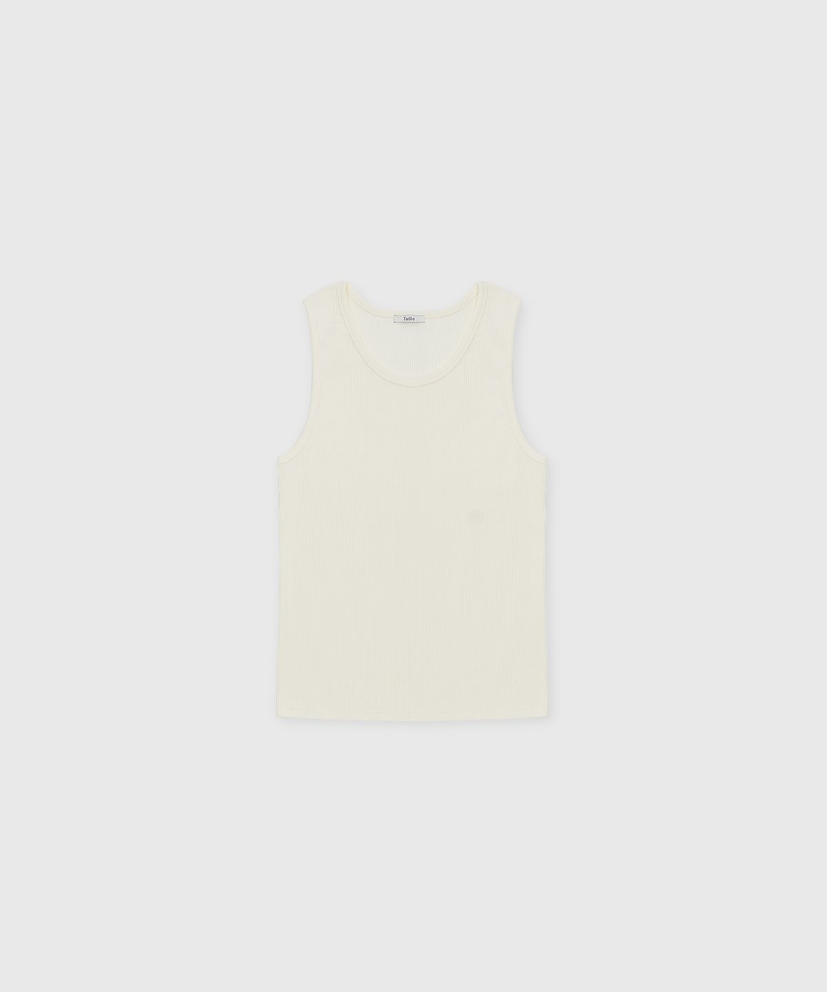 타일레(TAILLE) INSIGNIA RIB SLEEVELESS TOP CREAM