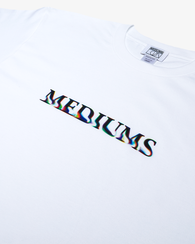 Blur Logo Tee - White (블러 로고 티)