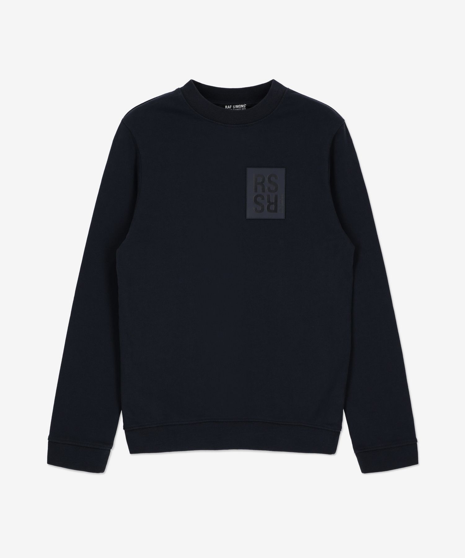 スウェット・トレーナー *RAF SIMONS* Crew neck logo sweatshirt dark navy 231823A5200 MUSINSA | RAF SIMONS Crew neck sweatshirt - Dark Navy