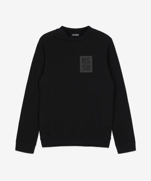 크루넥 맨투맨 - 블랙 / 231W166190040099