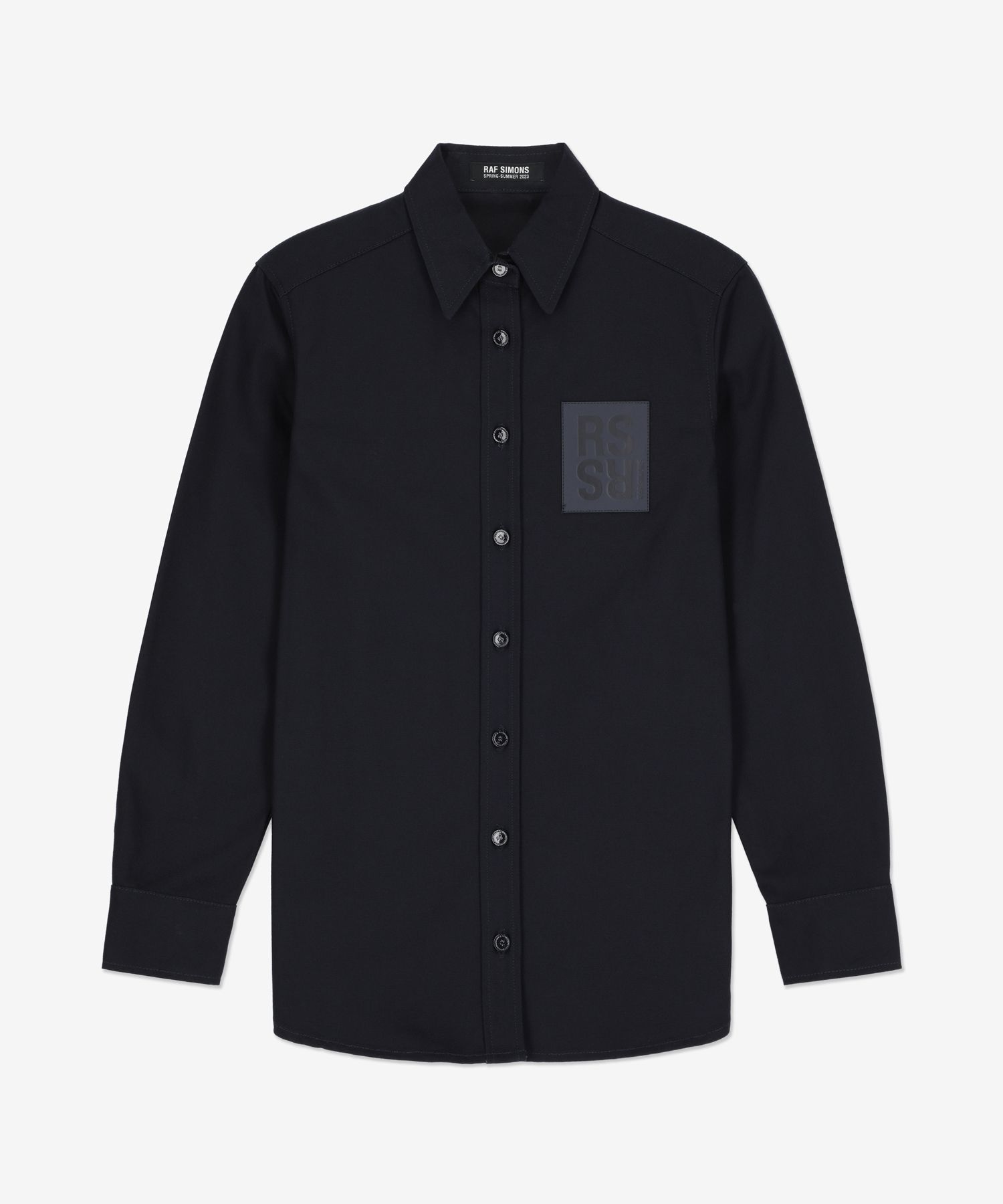 MUSINSA | RAF SIMONS Denim Shirt - Dark Navy / 231W242100800044