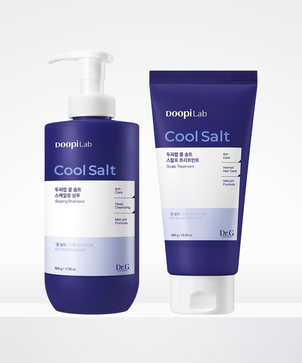 닥터지(DR.G) 두피랩 쿨 솔트 스케일링 샴푸 500g+스칼프 트리트먼트 300g