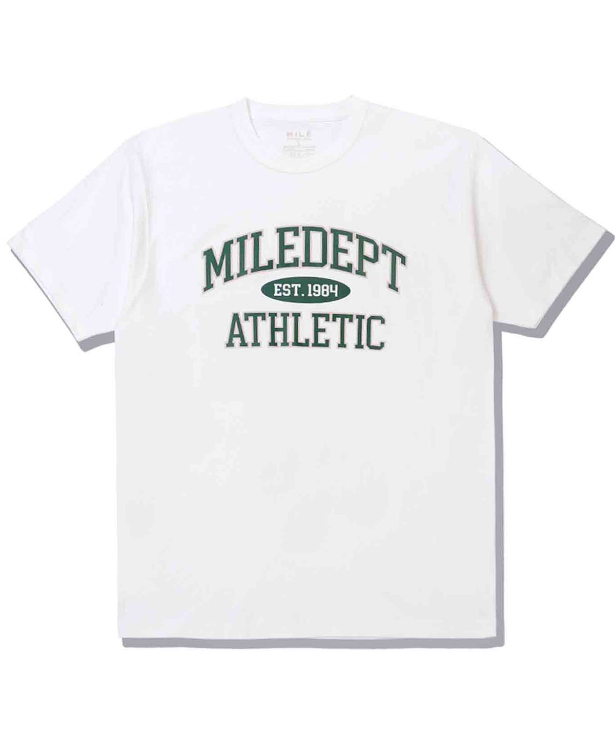 더마일(THEMILE) MILE DEPT. GARMENTS CREW [WHITE/GREEN]
