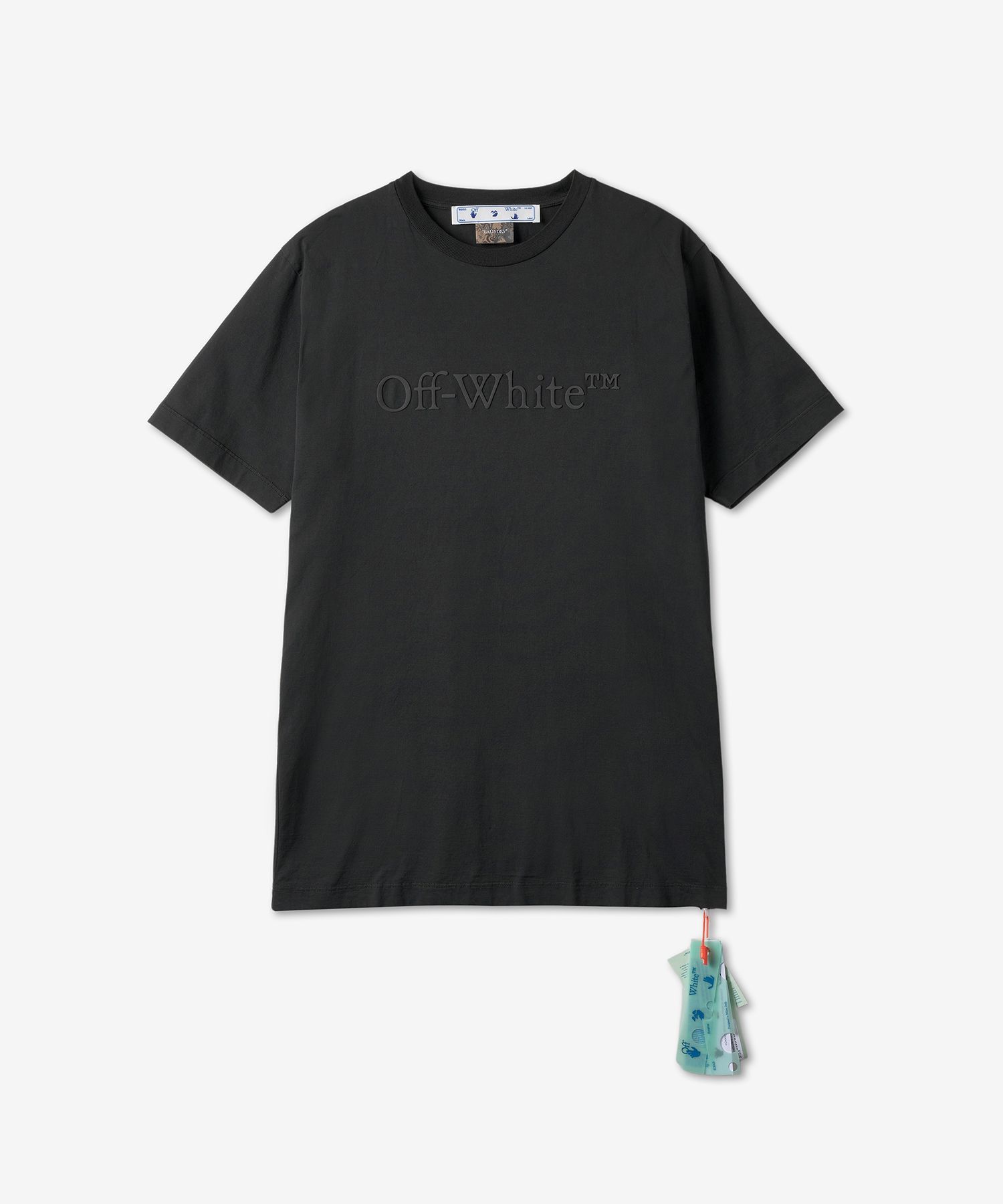 ★Off-White★ Bukish Logo Short Sleeve T-Shirt Black OMAA027 MUSINSA | Off White Bukish Logo Short Sleeve T-shirt - Black