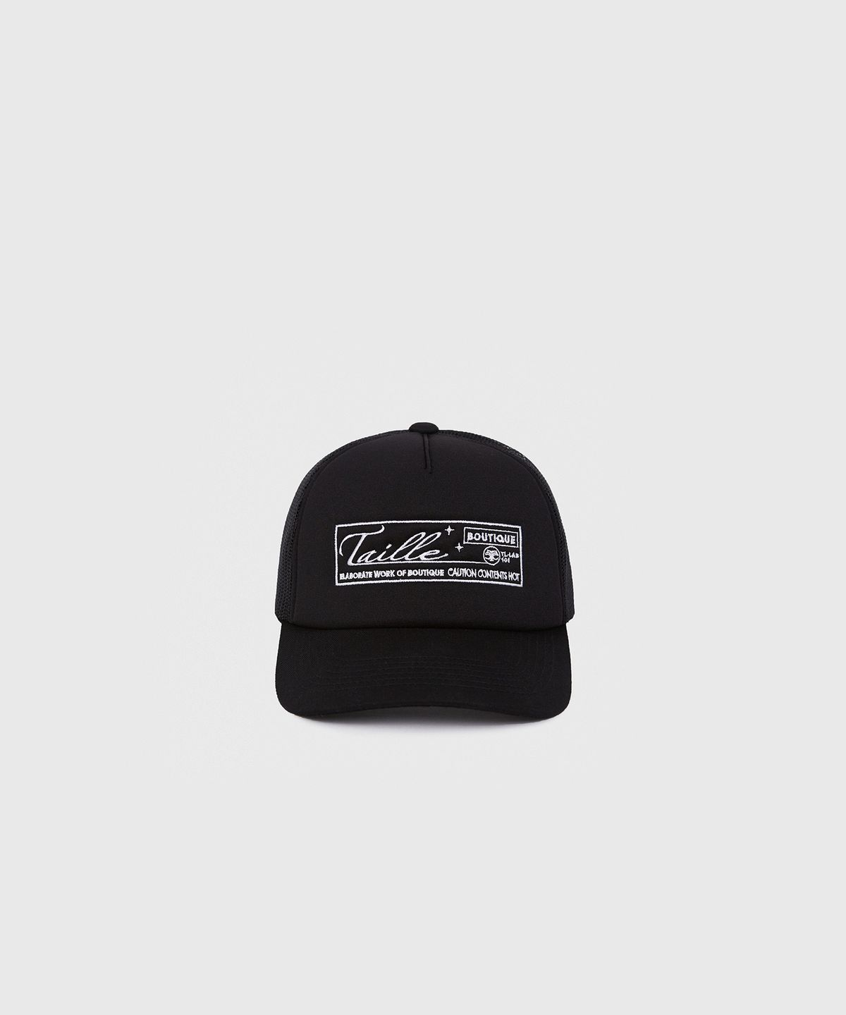 타일레(TAILLE) TAILLE BOUTIQUE TRUCKER CAP BLACK