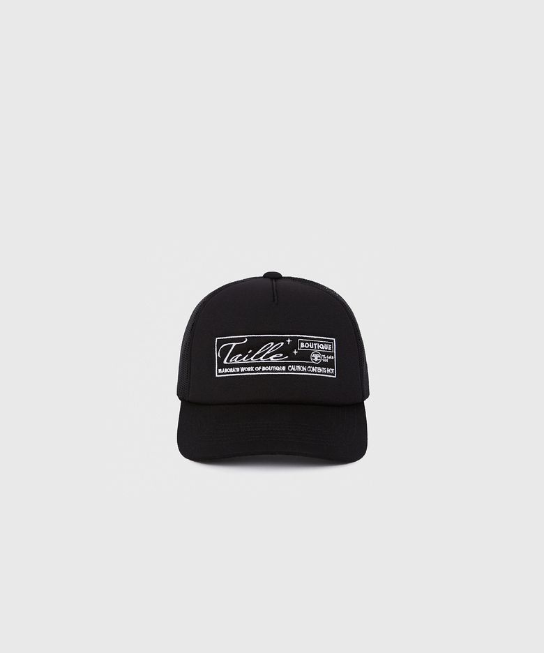 TAILLE BOUTIQUE TRUCKER CAP BLACK
