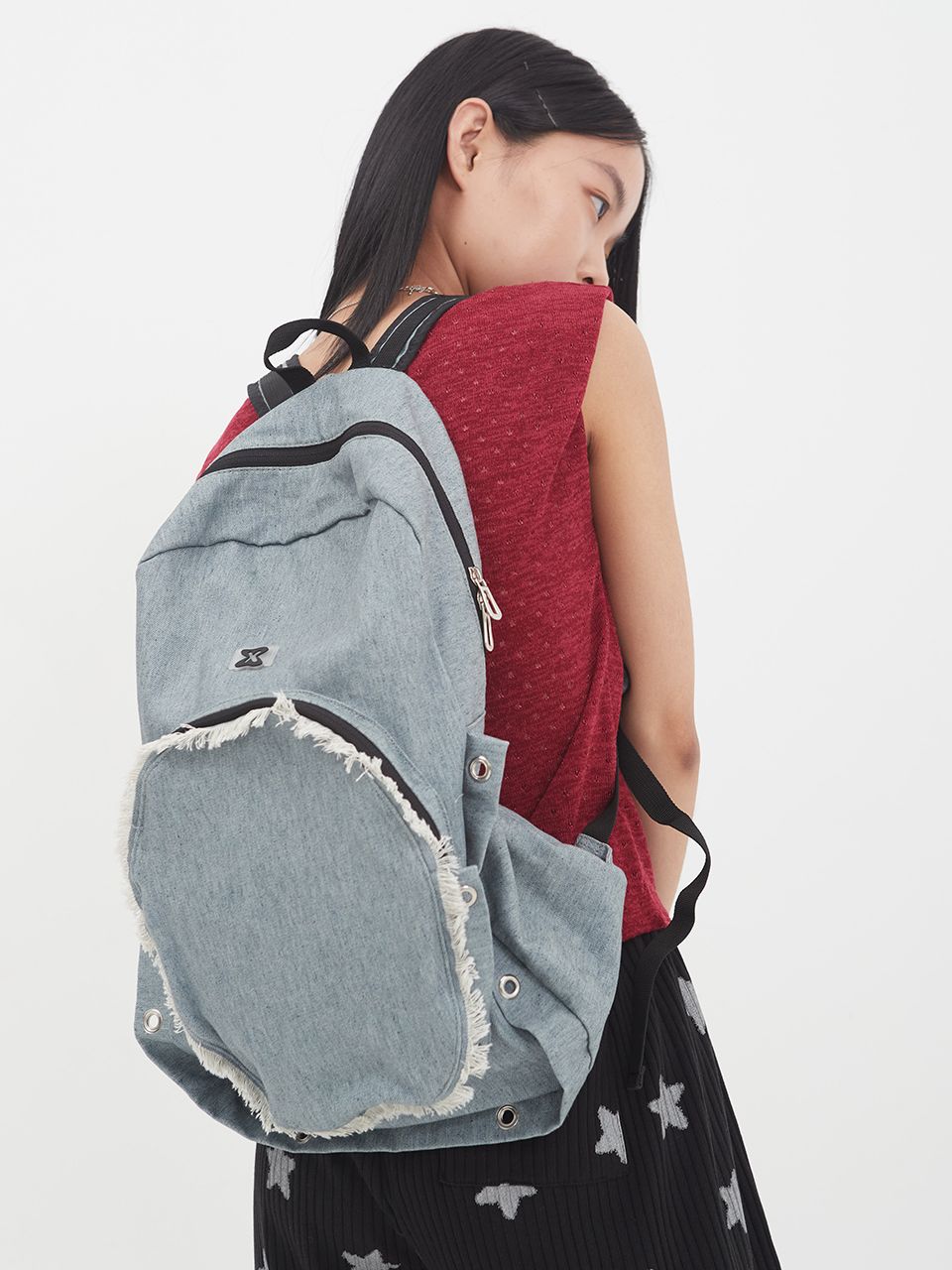 MUSINSA公式 | MUWM Nest Backpack (Soft Denim)