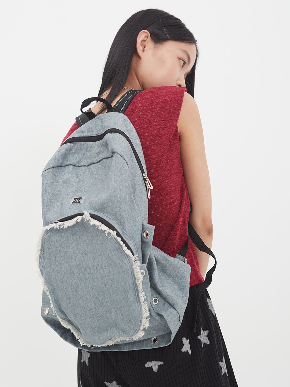 무음(MUWM) 네스트 백팩 Nest Backpack (Soft Denim)